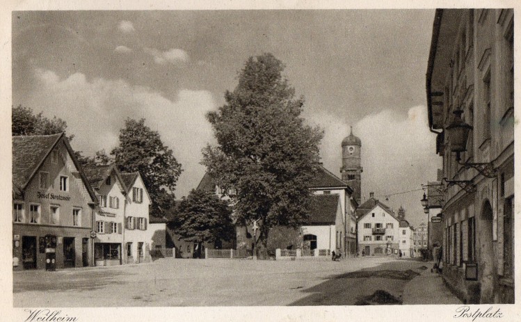 Postplatz Weilheim 1893